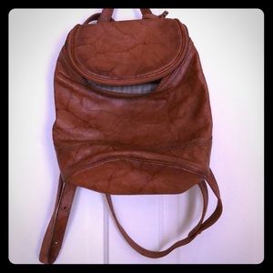 Frye leather backpack